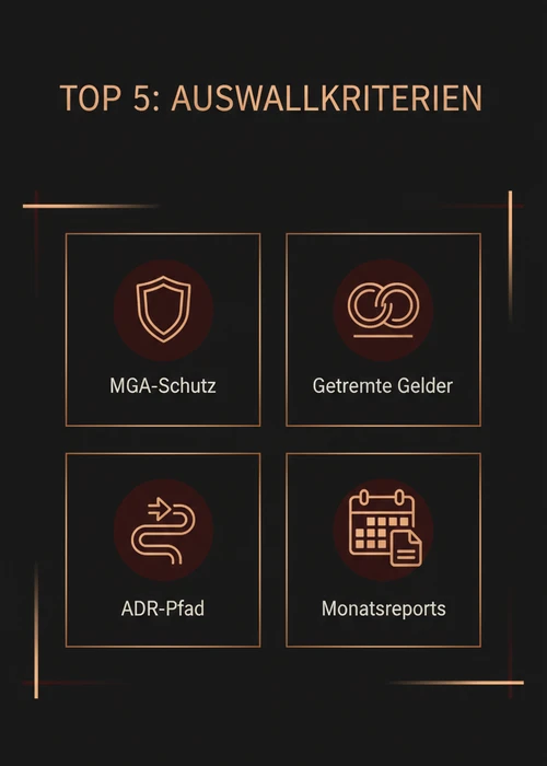 Grafische Darstellung von fünf Spielautomaten ohne 5-Sekunden-Regel-Symbol